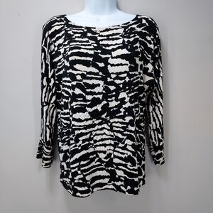 Vintage Chico's Travelers Acetate Fluid Knit Top